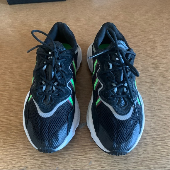 Adidas Ozweego black and green chunky sneakers size 8 - Picture 3 of 7